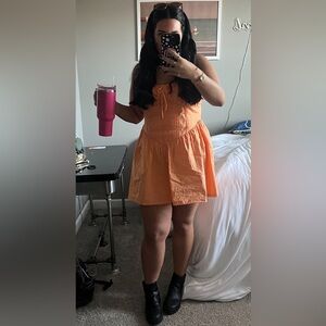 ASOS Design Corset Bodice Mini Sundress with Lace Trims